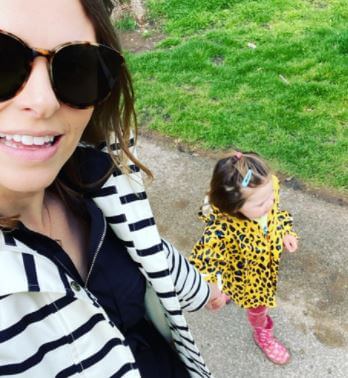 Valentina Black with her mother Ellie Taylor.
